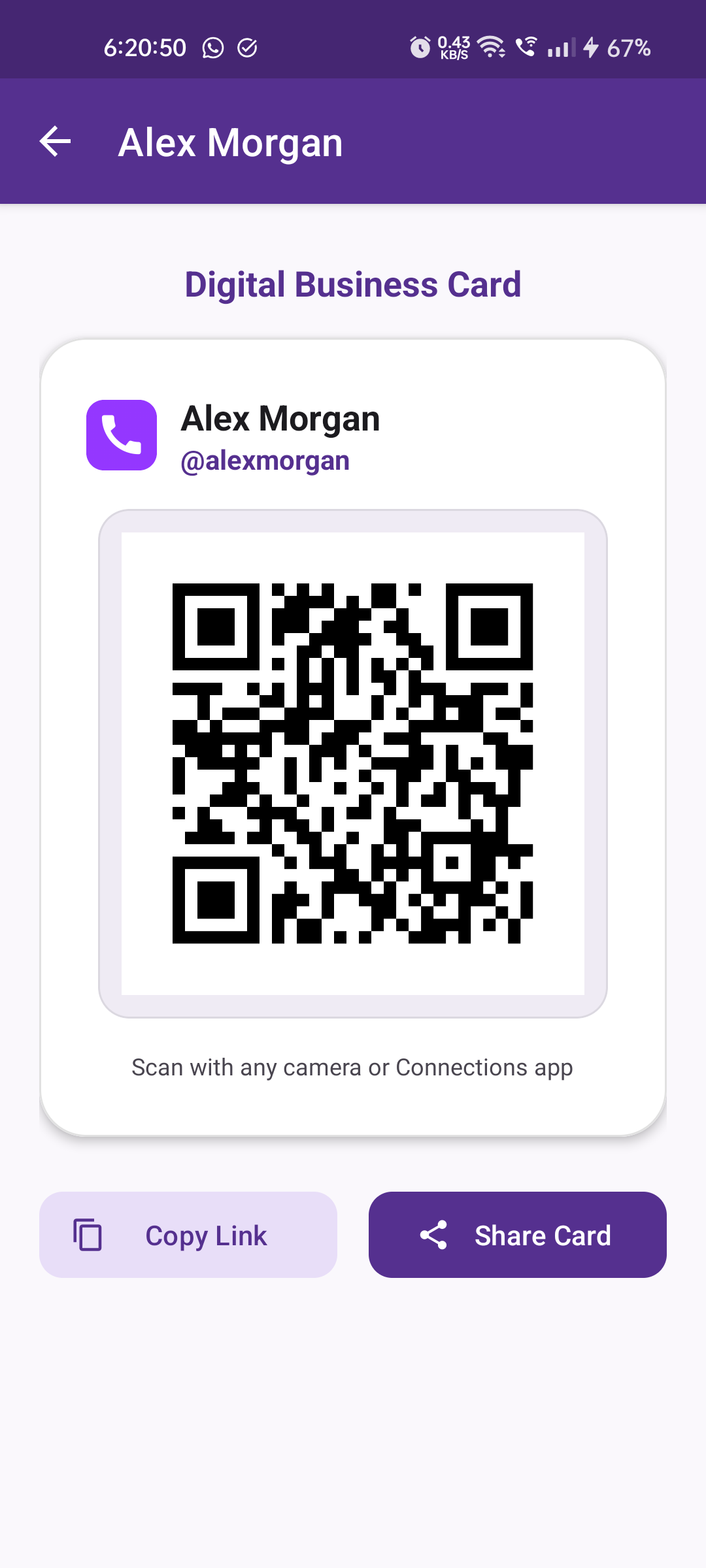 Connections App Screenshot
